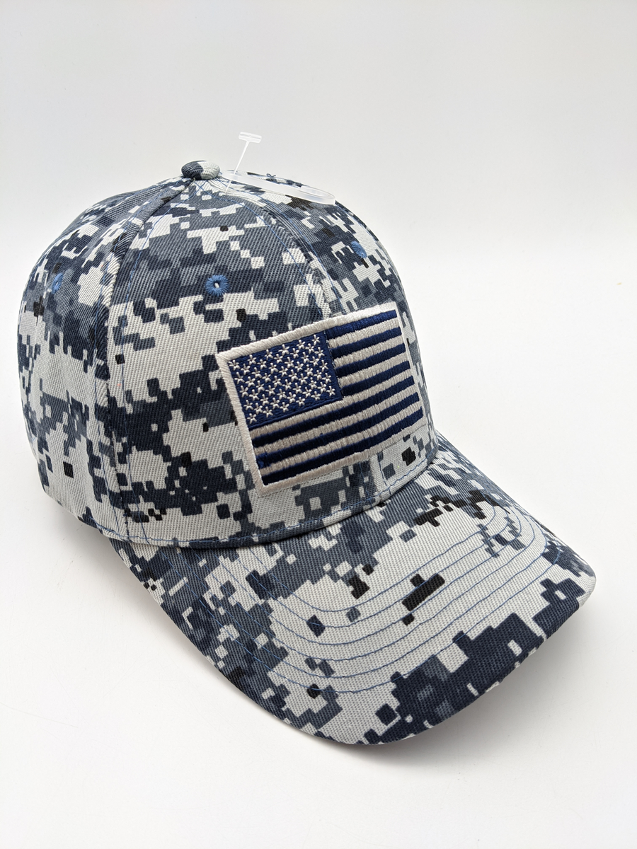 United States Flag Digital Camo Embroidered Baseball Cap (Army Green) at   Men's Clothing store