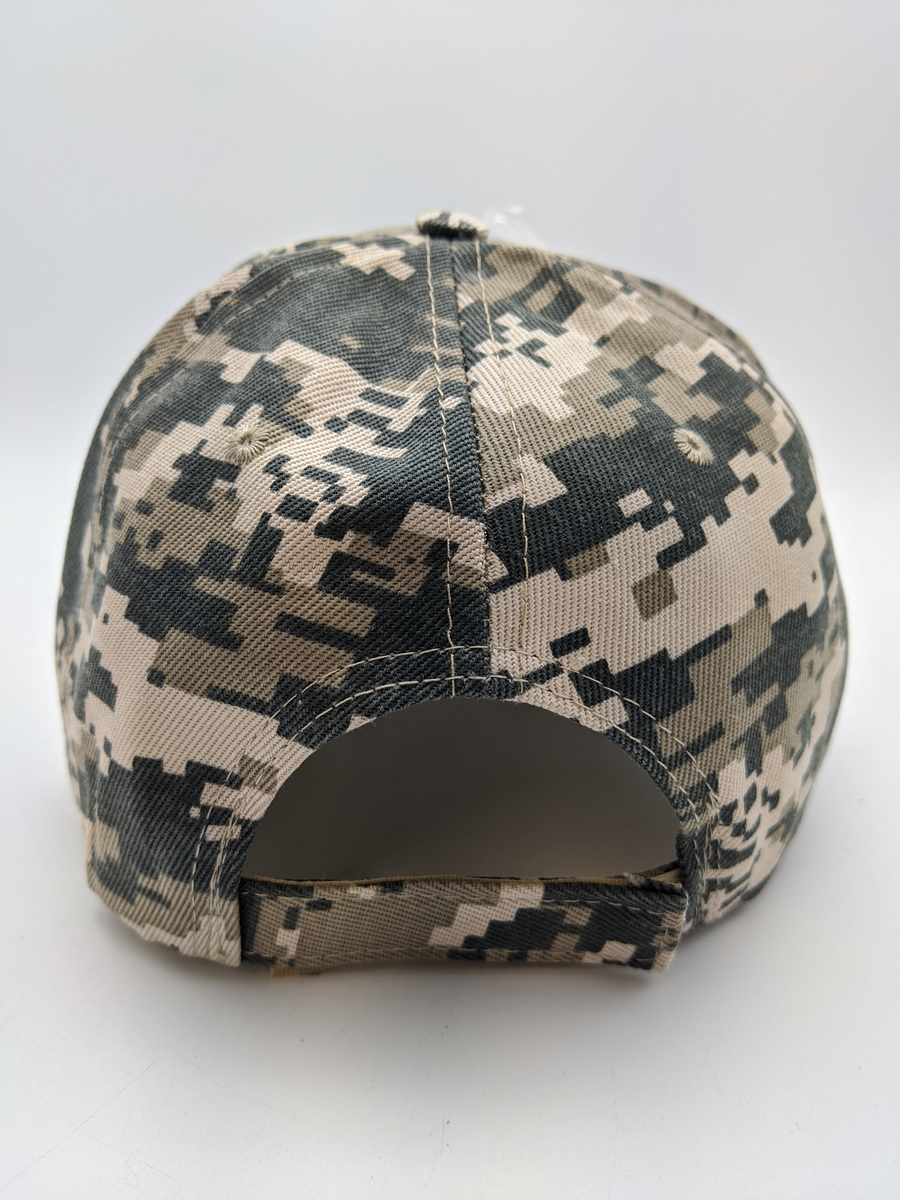 Tactical Cap Hat - Digital Camo TAN - American Flag - Embroidered