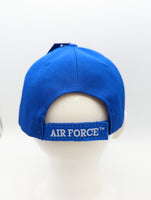 Licensed United States Air Force Zig Zag Letters Hat - USA Flag Bill - Blue