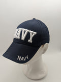 Licensed United States Navy Hat - Embroidered - U.S. NAVY Blue/White