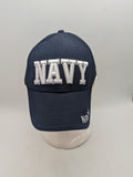 Licensed United States Navy Hat - Embroidered - U.S. NAVY Blue/White