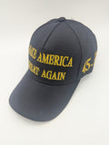 Trump MAGA Ballcap, Black Gold 45/47