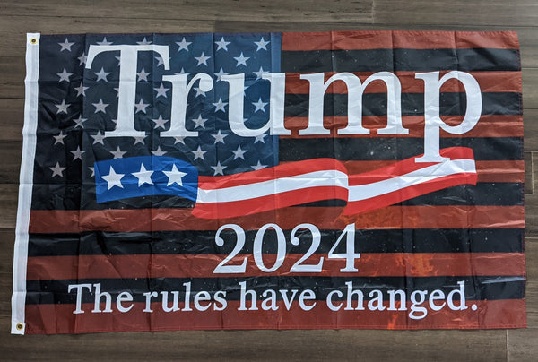 3' x 5' Flag - Trump 2024 - The Rules Have Changed