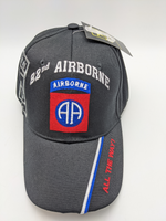 Licensed 82nd Airborne Embroidered Hat - All The Way! - United States Army