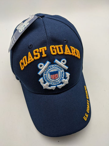 Licensed United States Coast Guard Emblem Adjustable Hat. U.S. Coast Guard