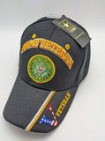 Licensed United States Army Veteran Hat - Embroidered - U.S. Army Emblem