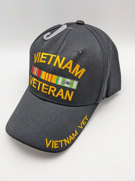 Vietnam Veteran Adjustable Hat - Military Hat - Embroidered