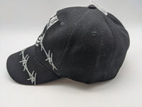 POW MIA Embroidered Hat - You Are Not Forgotten - Black Barbed Wire