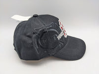 Embroidered Hat - Fire Fighter, Fire Department Emblem - Black