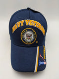 Licensed United States Navy Veteran Hat - Embroidered - U.S. Navy Emblem