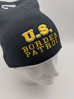 U.S. Border Patrol Beanie Hat Cap - Black