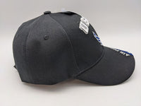 Licensed United States Air Force Emblem Wings Hat - USA Flag Bill - Black