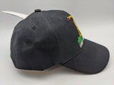 Don't Tread On Me Embroidered Hat - Black - Adjustable - Gadsden -Embroidered Front/Bill/Back