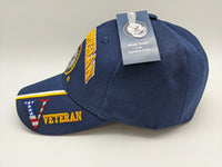 Licensed United States Navy Veteran Hat - Embroidered - U.S. Navy