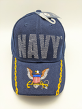 Licensed United States Navy Hat- Eagle Anchor Bill - Embroidered