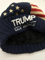 Trump 2024 Save America Winter Beanie - Plush Lined