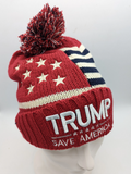 Trump 2024 Save America Winter Beanie - Plush Lined