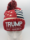 Trump 2024 Save America Winter Beanie - Plush Lined