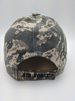 Licensed United States Air Force Hat - U.S.A.F - Embroidered - Digital Camo - USA Flag Bill