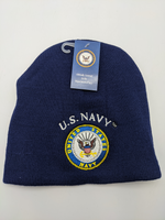 Licensed United States Navy Beanie Hat Cap - U.S. Navy - Emblem