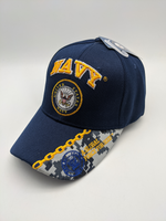 Licensed United States Navy Hat- Global Force For Good- Embroidered -Emblem