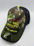 Fishing Fisherman Hat - Me & My Big Mouth - Bass - Embroidered