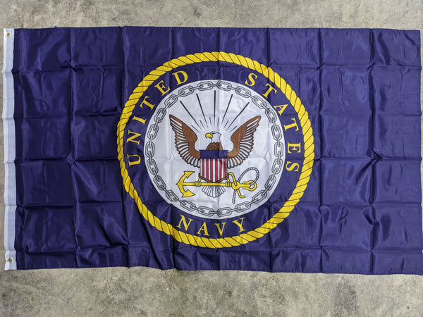 United States Navy Emblem Flag 3'x5'