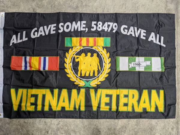 Vietnam Veteran Flag 3'x5' All Gave Some, 58479 Gave All