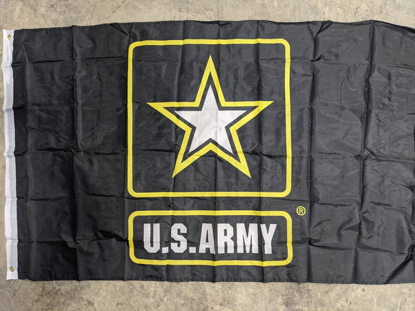 US Army Star Flag 3'x5' - Black