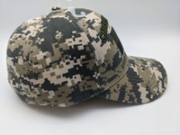 Stand For The Flag Kneel For The Fallen Hat - DIGITAL CAMO - USA Flag - Soldier - Embroidered