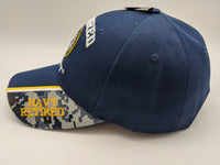 Licensed United States Retired Navy Hat - Emblem - Embroidered