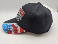 America Stand your Ground (It's Your Right) Embroidered Hat - Flag Bill