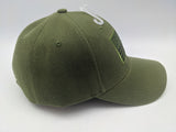 American Flag Tactical Hat - Green - Embroidered - Patriotic