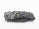 Licensed US Army Folding Pocket Knife - Digital Camo/ Black - Spring Assisted