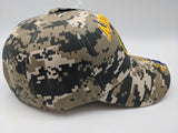 Licensed United States Army Emblem Hat -Embroidered - Digital Camo- USA Flag Bill