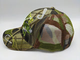 Fishing Fisherman Hat - Bite Me Camo - Stencil Letters - Embroidered