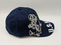 United States Navy Hat - Anchor - Embroidered - Emblem Eagle - Navy Blue