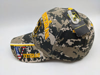 Licensed United States Army Veteran Hat - Army Star - Embroidered - Digital Camo