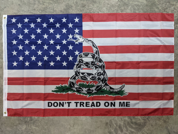 USA / Gadsden Dont Tread On Me Flag 3'x5'