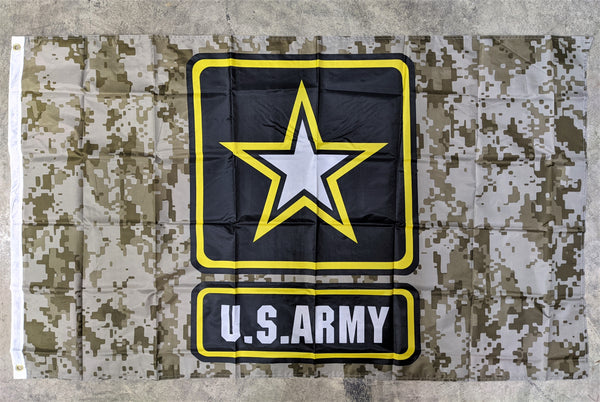 3' x 5' Flag - United States Army Emblem - Digital Camo