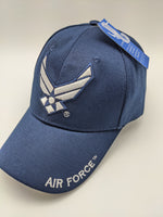 Licensed United States Air Force Emblem Wings Hat - Blue