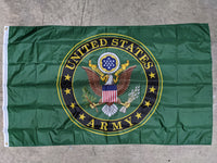 3' x 5' Flag - Licensed United States Army Emblem Flag - Green