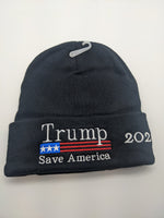 Trump 2024 SAVE AMERICA Beanie Stocking Hat - Embroidered - Adult