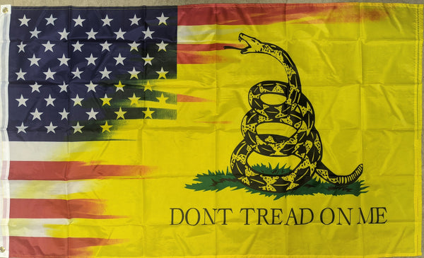 3' x 5' Flag - USA American / Dont Tread On Me Gadsden
