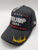 Trump 2024 Embroidered Hat - SAVE AMERICA AGAIN - Signature Bill