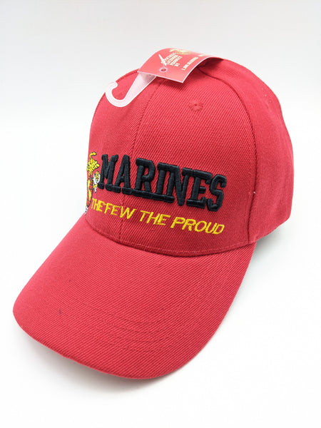 United States Marine Corps Ballcap - Red The Few The Proud