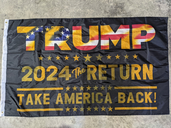 3' x 5' Flag - Trump The Return 2024 - Take America Back