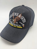 Embroidered Hat - SOLID Back - God, Guns, Guts Made America Lets Keep All Three