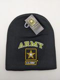 Licensed United States Army Beanie Hat Cap - ARMY - Army Star Emblem