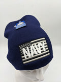 Licensed United States Navy Beanie Hat Cap - USA Flag - NAVY